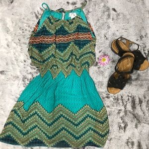 Bohemian Aztec Spaggetti Strap Dress